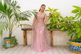 NF-6276 Pink Net Stitched Shirt