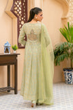 NF-6347 Pistachio Jacquard Stitched Frock