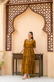 NF-5959 Antique Cotton Summer Stitched Frock