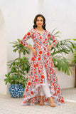 NF-161 Multi Print Summer Stitched Frock
