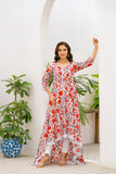 NF-161 Multi Print Summer Stitched Frock
