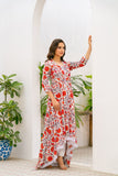 NF-161 Multi Print Summer Stitched Frock