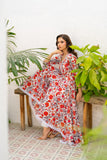 NF-161 Multi Print Summer Stitched Frock