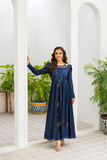 NF-6330 Blue Cotton Stitched Frock