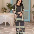 NF-15953 Black Pista Silk Print 2Pc