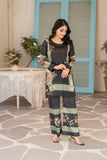 NF-15953 Black Pista Silk Print 2Pc