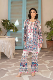 NF-34993 White Digital Print 2Pc Stitched