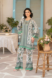 NF-349201 Green Digital Print 2pcs Stitched