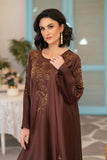 NF-6380 Brown Silk Stitched 2Pc Suit