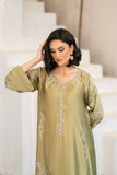 NF-5995 Pistachio Silk Long Stitched 2Pc