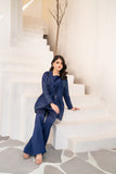 NF-6378 Royal Blue Silk Stitched 2Pc