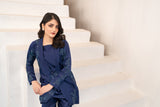 NF-6378 Royal Blue Silk Stitched 2Pc