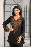 NF-6381 Black Silk Stitched 2Pc