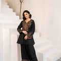 NF-6381 Black Silk Stitched 2Pc