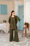 NF-6608 Olive Silk Stitched 2Pc