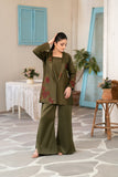 NF-6608 Olive Silk Stitched 2Pc