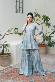 NF-6541 Ferozi Jacquard Stitched 2Pc