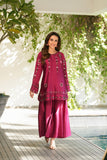 NF-6391 Magenta Silk 2Pc Stitched Suit