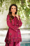 NF-6391 Magenta Silk 2Pc Stitched Suit