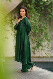 NF-6701 Bottle Green Silk 2Pc Stitched Dress