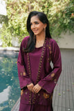 NF-6617 Magenta Silk 2Pc Stitched Suit