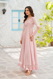 NF-6827 Pink Chicken Stitched Frock