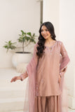 NF-6743 Tea Pink Silk Stitched 2PC