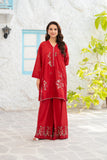 NF-6829 Red Cotton Sitiched 2Pc