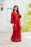 NF-6829 Red Cotton Sitiched 2Pc