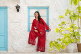 NF-6829 Red Cotton Sitiched 2Pc