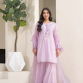NF-6485 Lilac RawSilk Stitched 2PC Suit