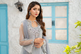 NF-6828 Silver Zari Jali Dress