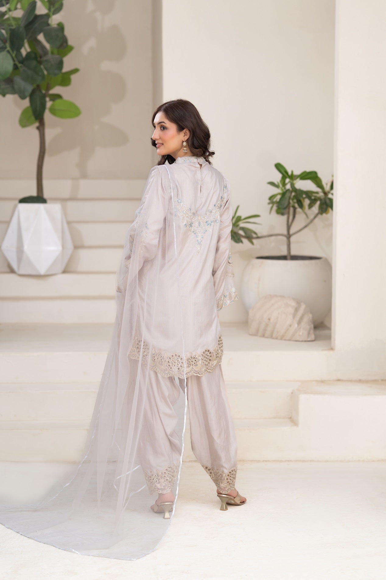 NF-6841 Skin RawSilk Stitched 2PC