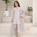NF-6841 Skin RawSilk Stitched 2PC