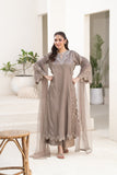 NF-6675 Grey Silk Stitched 2PC