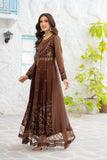 NF-6577 Brown Masori Frock Stitched