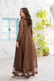 NF-6577 Brown Masori Frock Stitched
