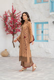 NF-6654 Beige Silk Stitched 2PC