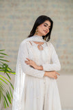 NF-6821 White Chicken Kari Stitched Frock
