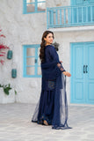 NF-6831 Blue Silk Stitched 2Pc