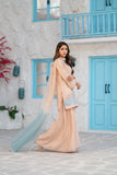 NF-6466 Cream Silk Stitched 2Pc
