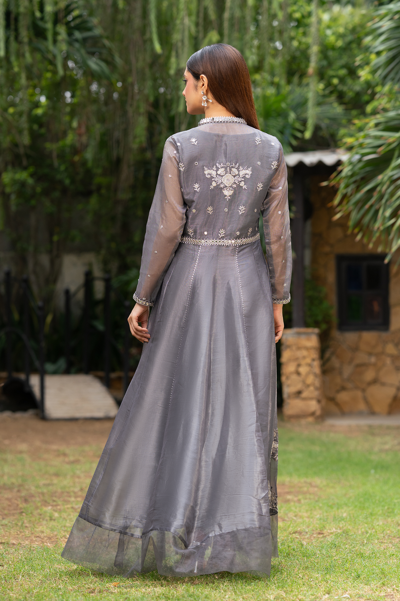 NF-6855 Grey Maisori Frock