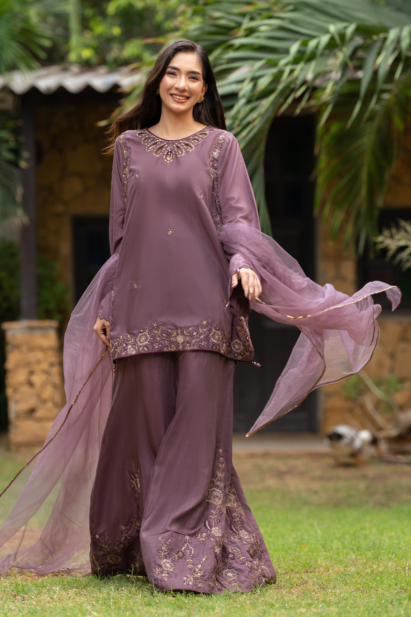 NF-6499 - Mouve RawSilk Stitched 2PC