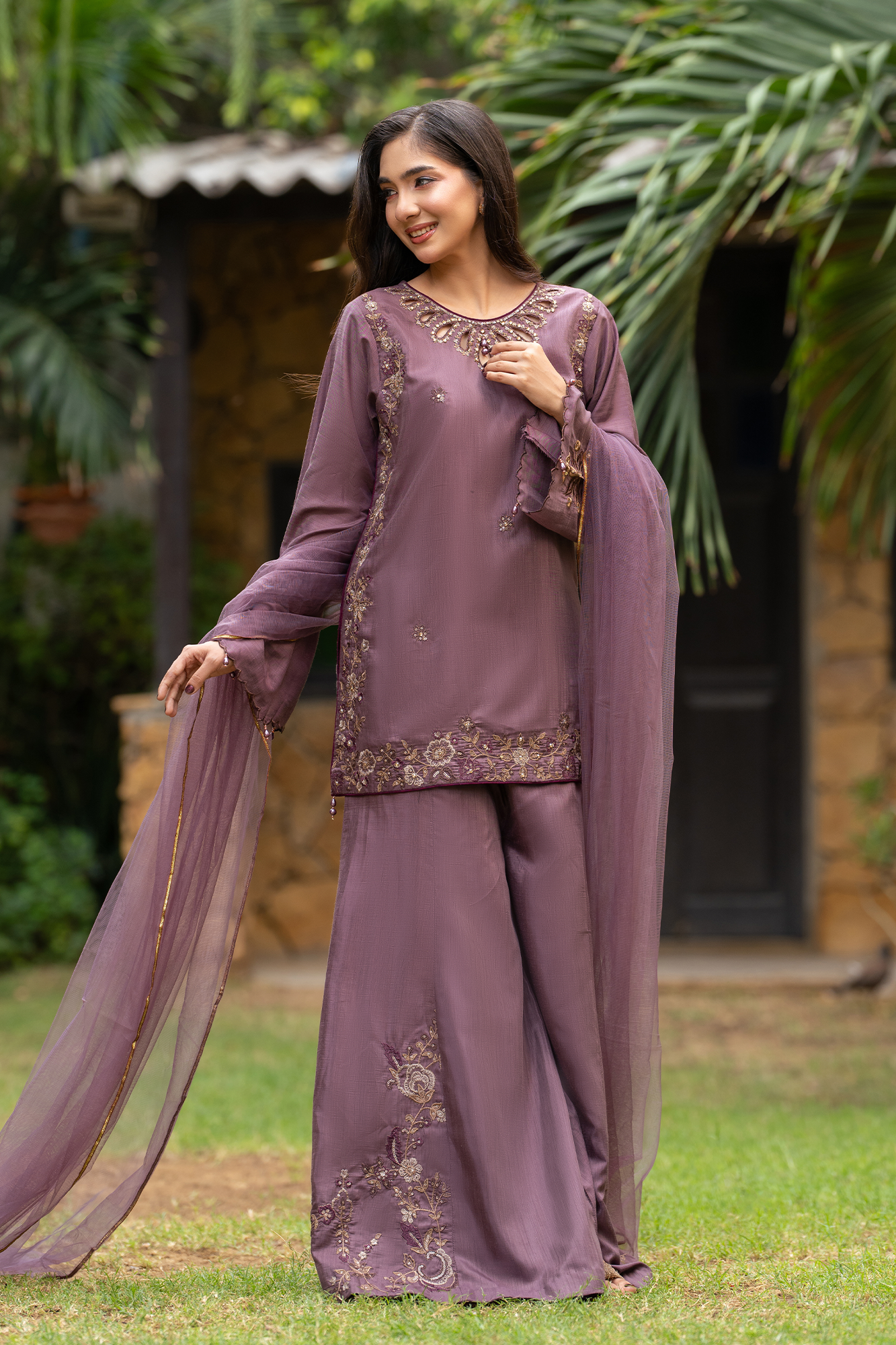 NF-6499 - Mouve RawSilk Stitched 2PC
