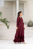 NF-6720 Maroon Silk Stitched 2PC