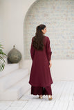 NF-6720 Maroon Silk Stitched 2PC