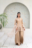 NF-6647 Beige Silk 2pc Stitched Dress