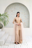 NF-6647 Beige Silk 2pc Stitched Dress