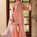 NF-6902 - Peach Rawsilk Stitched 2PC