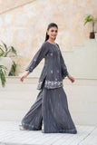 NF-6721 Dark Grey Silk Stitched 2pc